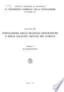 11 [i. e. Undicesimo] censimento generale della popolazione