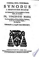 1714. Vigesima nona dioecesana Synodus, etc