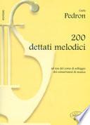 200 dettati melodici