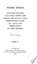 3: Poesie scelte di Fulvio Testi, Paolo Rolli Santo Feroni, Clemente Bondi Torquato Tasso, De' Giorgi Bertola Innocenzo Frugoni, Labindo Gio. Battista Zappi Giuseppe Paolucci Gio. Mario Crescimbeni