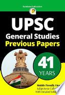 41 Years - UPSC Previous Year Papers - Subjectwise Solved General Studies Papers GS CSAT Paper 1 Prelims for UPSC IAS Civil Services Exam Mobile View