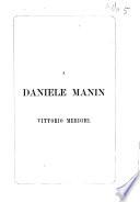 A Daniele Manin Vittorio Merighi