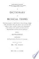 A Dictionary of Musical Terms