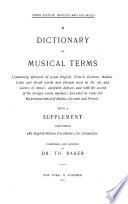 A Dictionary of Musical Terms