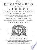 A dictionary of the English and Italian languages ...