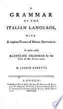 A Grammar of the Italian Language