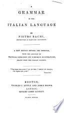 A Grammar of the Italian language
