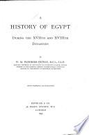 A History of Egypt