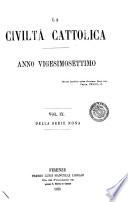Â La Â civiltÃ cattolica pubblicazione periodica per tutta l'Italia
