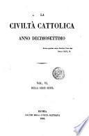 Â La Â civiltÃ cattolica pubblicazione periodica per tutta l'Italia
