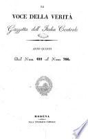 Â La Â voce della veritÃ gazzetta dell'Italia centrale