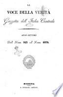 Â La Â voce della veritÃ gazzetta dell'Italia centrale