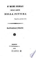 A' miei figli sull'arte della pittura