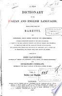A New Dictionary of the Italian and English Languages