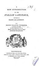 A new Introduction to the Italian Language