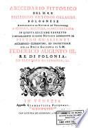 Abecedario pittorico del M.R.P. Pellegrino Antonio Orlandi Bolognese
