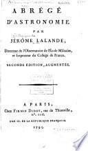 Abrégé d'astronomie