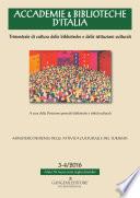 Accademie & Biblioteche 3-4/2016