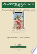 Accademie & Biblioteche d'Italia 1-4/2011