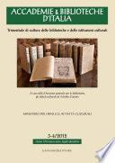Accademie & Biblioteche d'Italia 3-4/2012