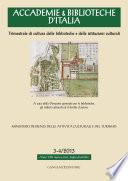 Accademie & Biblioteche d'Italia 3-4/2013