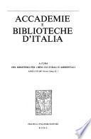 Accademie e biblioteche d'Italia