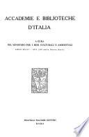 Accademie e biblioteche d'Italia