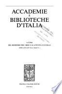 Accademie e biblioteche d'Italia