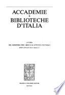 Accademie e biblioteche d'Italia