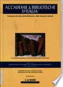 Accademie e biblioteche d'Italia
