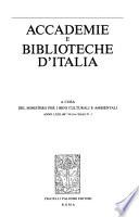 Accademie e biblioteche d'Italia