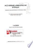 Accademie e biblioteche d'Italia