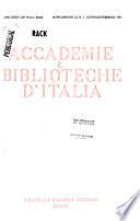 Accademie e biblioteche d'Italia