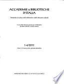 Accademie e biblioteche d'Italia