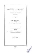 Accounts and Papers of the House of Commons