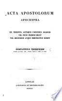 Acta apostolorum apocrypha