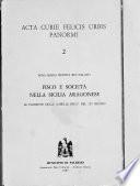 Acta curie felicis urbis Panormi: Fisco e società nella Sicilia aragonese