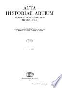Acta Historiae Artium