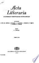 Acta Litteraria