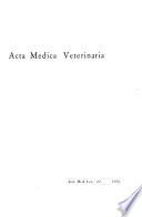Acta medica veterinaria