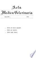 Acta medica veterinaria