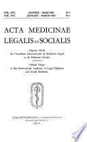 Acta medicinae legalis et socialis