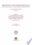 Acta S. Congregationis de Propaganda Fide pro Terra Sancta (parte V)