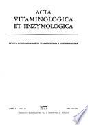 Acta vitaminologica et enzymologica