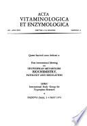 Acta vitaminologica et enzymologica