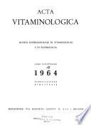 Acta vitaminologica