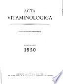Acta vitaminologica