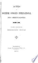 Actes du douzième Congre{u0073} international des orientalistes, Rome, 1899: Résumé des bulletins-Inde et Iran