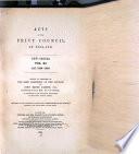 Acts of the Privy Council of England. New Series