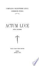 Actum Luce
